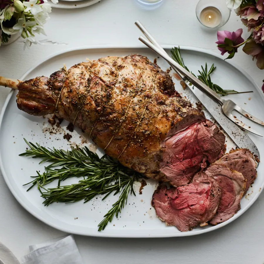 Easy Carve Lamb Leg with Herbs